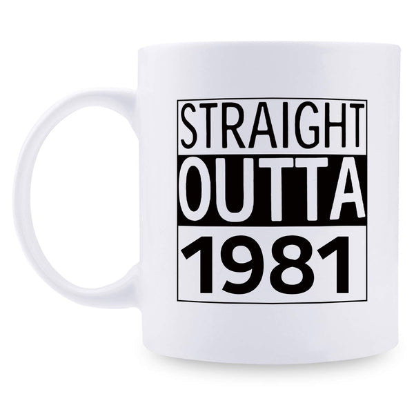 38th Birthday Gifts for Men - 1981 Birthday Gifts for Men, 38 Years Old Birthday Gifts Coffee Mug for Dad, Husband, Friend, Brother, Him, Colleague, Coworker - 11oz