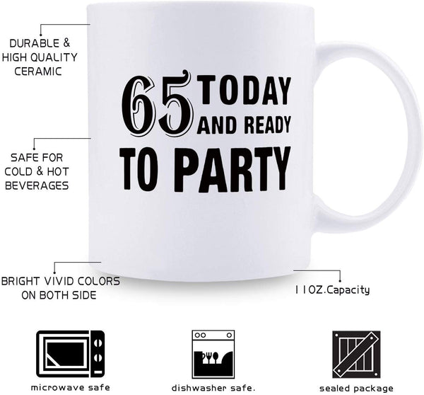 65th Birthday Gifts for Women - 1954 Birthday Gifts for Women, 65 Years Old Birthday Gifts Coffee Mug for Mom, Wife, Friend, Sister, Her, Colleague, Coworker - 11oz