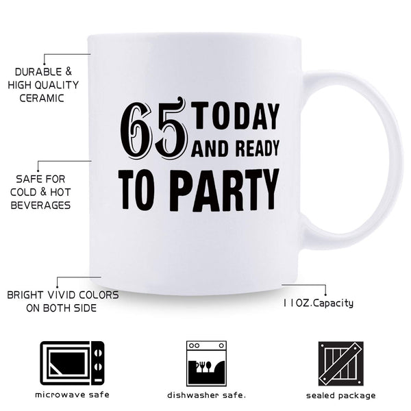 65th Birthday Gifts for Men - 1954 Birthday Gifts for Men, 65 Years Old Birthday Gifts Coffee Mug for Dad, Husband, Friend, Brother, Him, Colleague, Coworker - 11oz