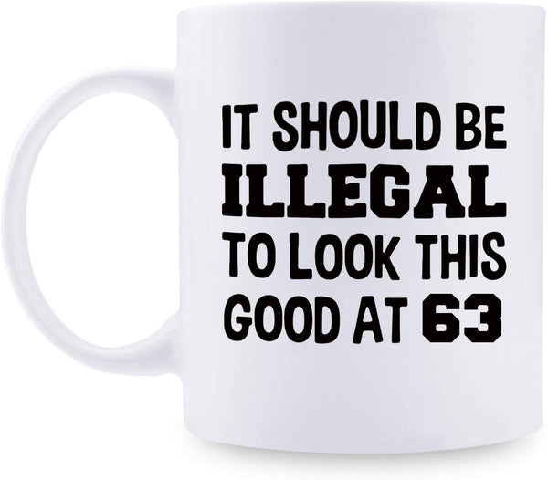 63rd Birthday Gifts for Men - 1956 Birthday Gifts for Men, 63 Years Old Birthday Gifts Coffee Mug for Dad, Husband, Friend, Brother, Him, Colleague, Coworker - 11oz