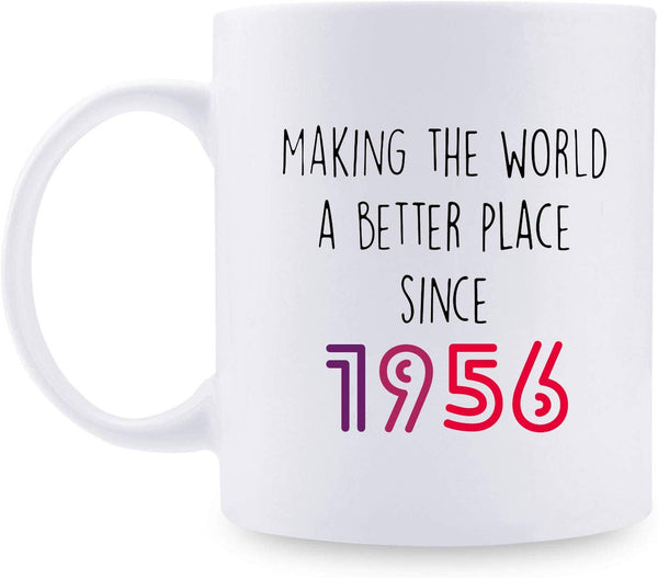 63rd Birthday Gifts for Women - 1956 Birthday Gifts for Women, 63 Years Old Birthday Gifts Coffee Mug for Mom, Wife, Friend, Sister, Her, Colleague, Coworker - 11oz