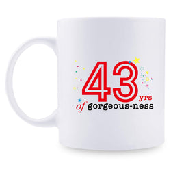 43rd Birthday Gifts for Men - 1976 Birthday Gifts for Men, 43 Years Old Birthday Gifts Coffee Mug for Dad, Husband, Friend, Brother, Him, Colleague, Coworker - 11oz