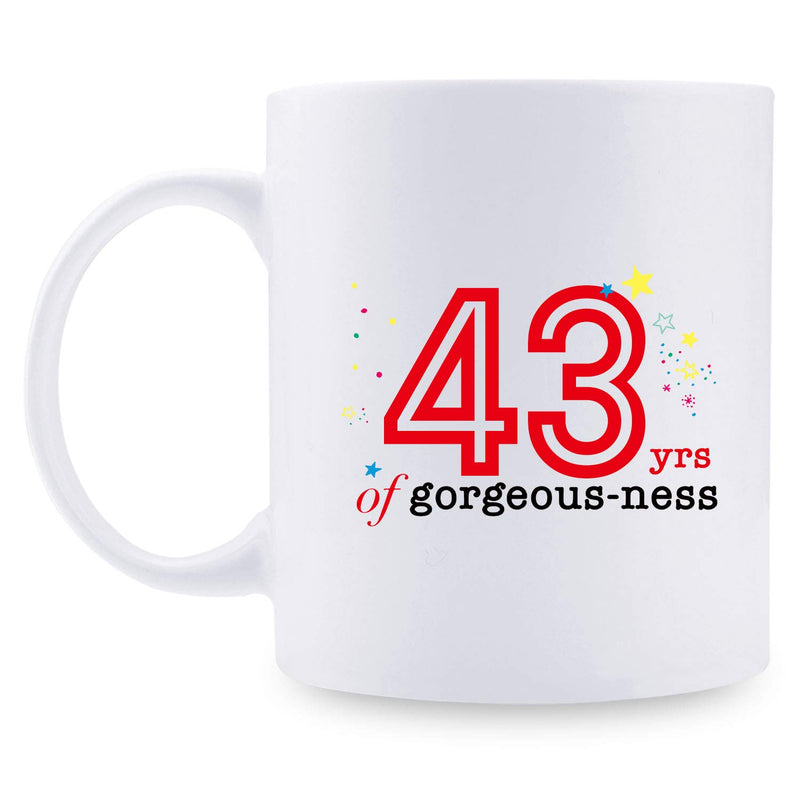 43rd Birthday Gifts for Men - 1976 Birthday Gifts for Men, 43 Years Old Birthday Gifts Coffee Mug for Dad, Husband, Friend, Brother, Him, Colleague, Coworker - 11oz