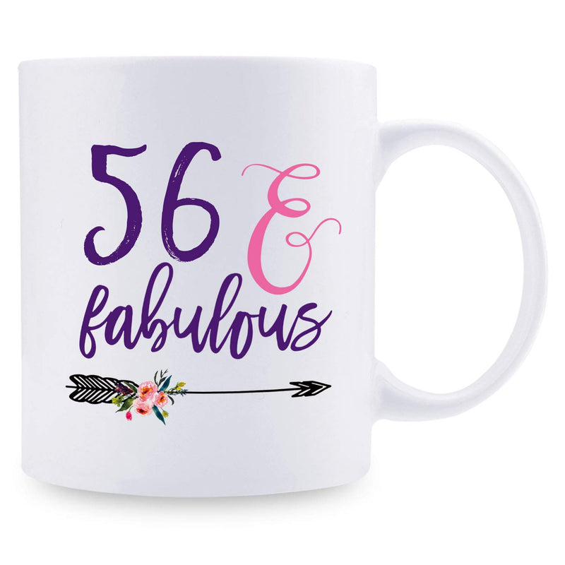 56th Birthday Gifts for Women - 1963 Birthday Gifts for Women, 56 Years Old Birthday Gifts Coffee Mug for Mom, Wife, Friend, Sister, Her, Colleague, Coworker - 11oz