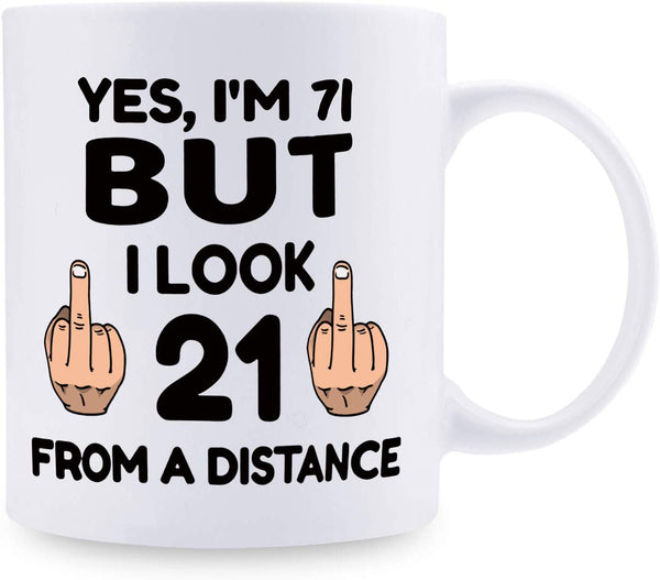 71st Birthday Gifts For Men - 1948 Birthday Gifts for Men, 71 Years Old Birthday Gifts Coffee Mug for Dad, Husband, Friend, Brother, Him, Colleague, Coworker - 11oz