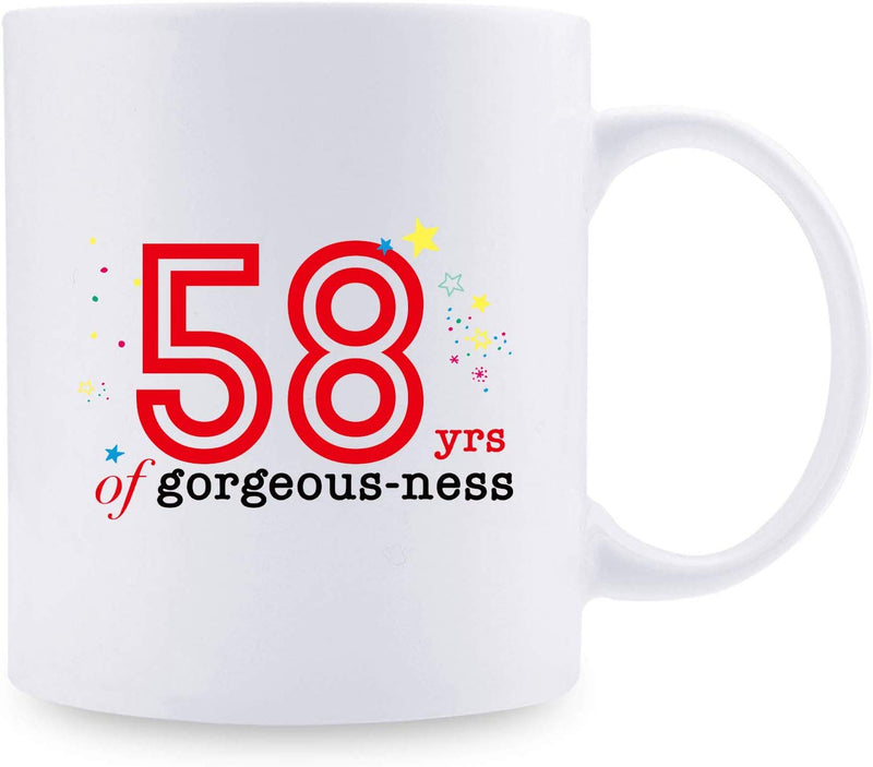 58th Birthday Gifts for Men - 1961 Birthday Gifts for Men, 58 Years Old Birthday Gifts Coffee Mug for Dad, Husband, Friend, Brother, Him, Colleague, Coworker - 11oz