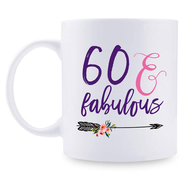 60th Birthday Gifts for Women - 1959 Birthday Gifts for Women, 60 Years Old Birthday Gifts Coffee Mug for Mom, Wife, Friend, Sister, Her, Colleague, Coworker - 11oz