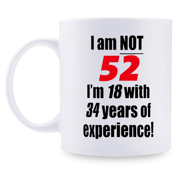 52nd Birthday Gifts for Men - 1967 Birthday Gifts for Men, 52 Years Old Birthday Gifts Coffee Mug for Dad, Husband, Friend, Brother, Him, Colleague, Coworker - 11oz