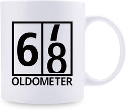 68th Birthday Gifts for Women - 1951 Birthday Gifts for Women, 68 Years Old Birthday Gifts Coffee Mug for Mom, Wife, Friend, Sister, Her, Colleague, Coworker, Oldometer Mug - 11oz