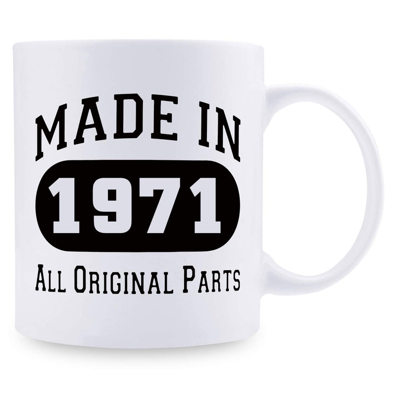 48th Birthday Gifts for Men - 1971 Birthday Gifts for Men, 48 Years Old Birthday Gifts Coffee Mug for Dad, Husband, Friend, Brother, Him, Colleague, Coworker - 11oz