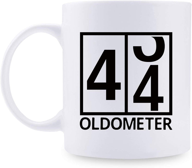 44th Birthday Gifts for Women - 1975 Birthday Gifts for Women, 44 Years Old Birthday Gifts Coffee Mug for Mom, Wife, Friend, Sister, Her, Colleague, Coworker, Oldometer Mug - 11oz