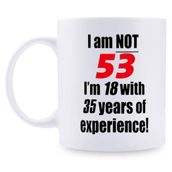 53rd Birthday Gifts for Men - 1966 Birthday Gifts for Men, 53 Years Old Birthday Gifts Coffee Mug for Dad, Husband, Friend, Brother, Him, Colleague, Coworker - 11oz