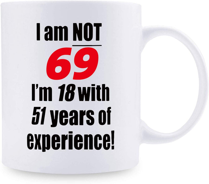 69th Birthday Gifts for Men - 1950 Birthday Gifts for Men, 69 Years Old Birthday Gifts Coffee Mug for Dad, Husband, Friend, Brother, Him, Colleague, Coworker - 11oz