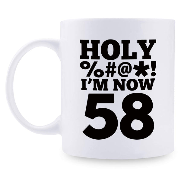 58th Birthday Gifts for Men - 1961 Birthday Gifts for Men, 58 Years Old Birthday Gifts Coffee Mug for Dad, Husband, Friend, Brother, Him, Colleague, Coworker, HOLY MUG - 11oz