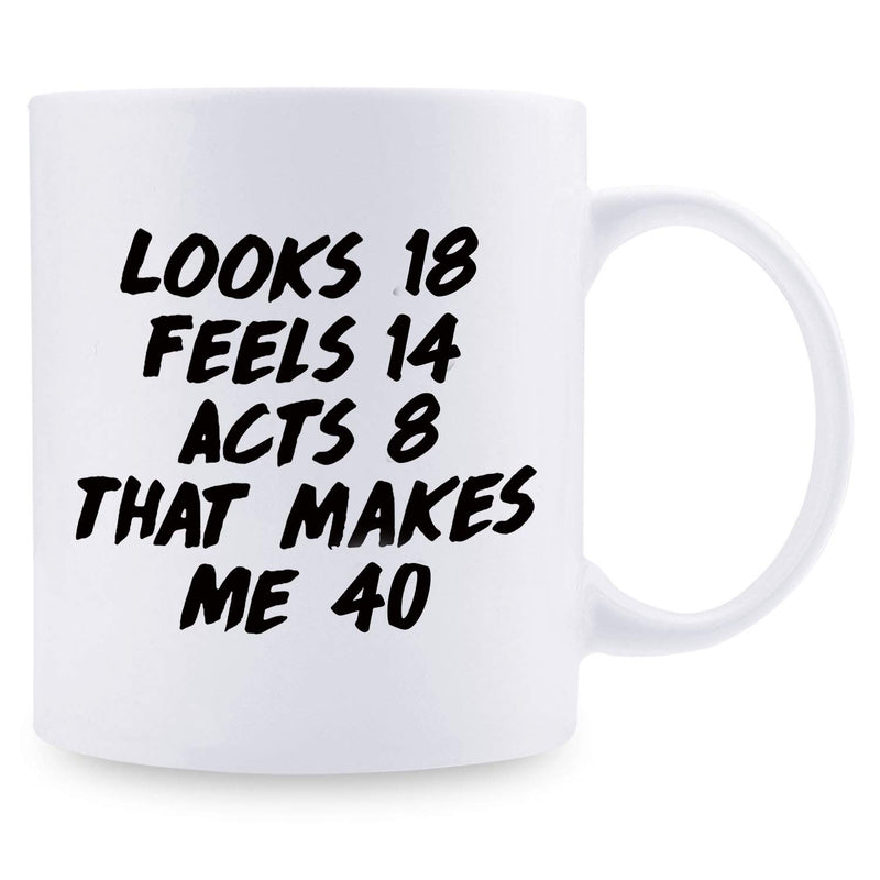 40th Birthday Gifts for Women - 1979 Birthday Gifts for Women, 40 Years Old Birthday Gifts Coffee Mug for Mom, Wife, Friend, Sister, Her, Colleague, Coworker - 11oz