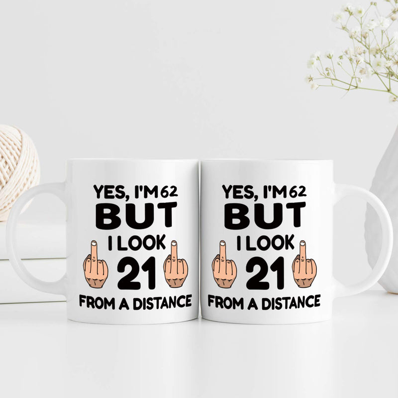 62nd Birthday Gifts for Women - 1957 Birthday Gifts for Women, 62 Years Old Birthday Gifts Coffee Mug for Mom, Wife, Friend, Sister, Her, Colleague, Coworker - 11oz