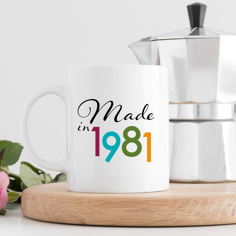 38th Birthday Gifts for Men - 1981 Birthday Gifts for Men, 38 Years Old Birthday Gifts Coffee Mug for Dad, Husband, Friend, Brother, Him, Colleague, Coworker - 11oz