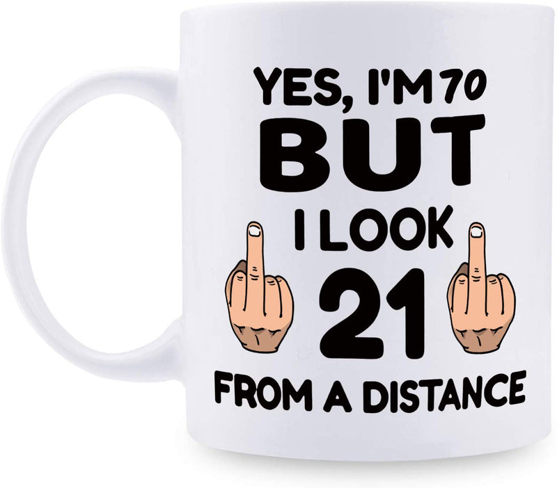 70th Birthday Gifts For Men - 1949 Birthday Gifts for Men, 70 Years Old Birthday Gifts Coffee Mug for Dad, Husband, Friend, Brother, Him, Colleague, Coworker - 11oz