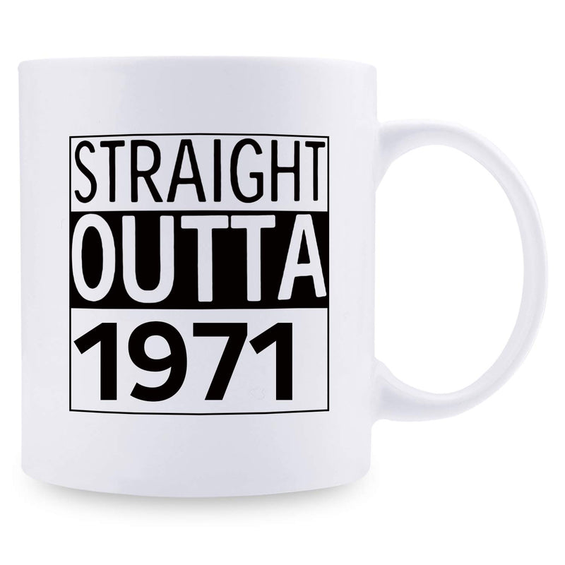 48th Birthday Gifts for Men - 1971 Birthday Gifts for Men, 48 Years Old Birthday Gifts Coffee Mug for Dad, Husband, Friend, Brother, Him, Colleague, Coworker - 11oz