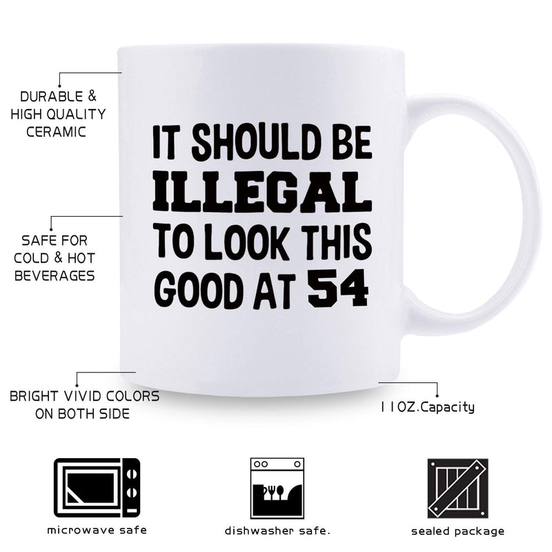 54th Birthday Gifts for Women - 1965 Birthday Gifts for Women, 54 Years Old Birthday Gifts Coffee Mug for Mom, Wife, Friend, Sister, Her, Colleague, Coworker - 11oz