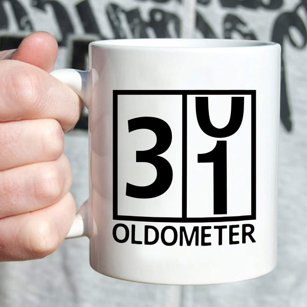 31st Birthday Gifts for Men - 1988 Birthday Gifts for Men, 31 Years Old Birthday Gifts Coffee Mug for Dad, Husband, Friend, Brother, Him, Colleague, Coworker, Oldometer Mug - 11oz