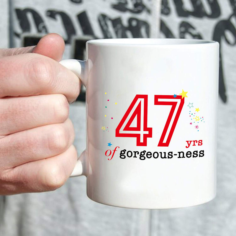 47th Birthday Gifts for Men - 1972 Birthday Gifts for Men, 47 Years Old Birthday Gifts Coffee Mug for Dad, Husband, Friend, Brother, Him, Colleague, Coworker - 11oz