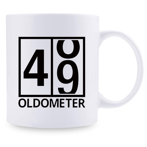 49th Birthday Gifts for Men - 1970 Birthday Gifts for Men, 49 Years Old Birthday Gifts Coffee Mug for Dad, Husband, Friend, Brother, Him, Colleague, Coworker, Oldometer Mug - 11oz