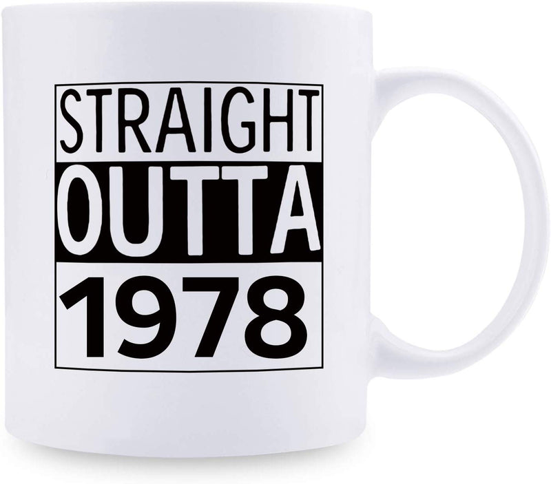 41st Birthday Gifts for Men - 1978 Birthday Gifts for Men, 41 Years Old Birthday Gifts Coffee Mug for Dad, Husband, Friend, Brother, Him, Colleague, Coworker - 11oz