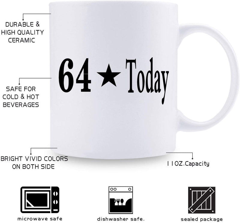 64th Birthday Gifts for Women - 1955 Birthday Gifts for Women, 64 Years Old Birthday Gifts Coffee Mug for Mom, Wife, Friend, Sister, Her, Colleague, Coworker - 11oz