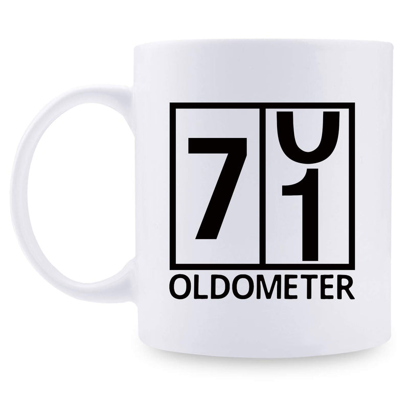 71st Birthday Gifts for Women - 1948 Birthday Gifts for Women, 71 Years Old Birthday Gifts Coffee Mug for Mom, Wife, Friend, Sister, Her, Colleague, Coworker, Oldometer Mug - 11oz