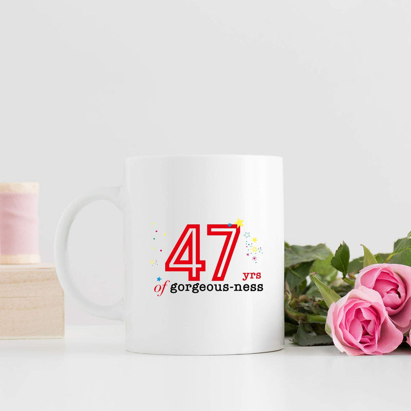 47th Birthday Gifts for Women - 1972 Birthday Gifts for Women, 47 Years Old Birthday Gifts Coffee Mug for Mom, Wife, Friend, Sister, Her, Colleague, Coworker - 11oz