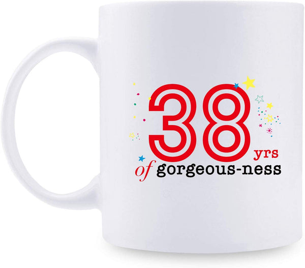 38th Birthday Gifts for Men - 1981 Birthday Gifts for Men, 38 Years Old Birthday Gifts Coffee Mug for Dad, Husband, Friend, Brother, Him, Colleague, Coworker - 11oz