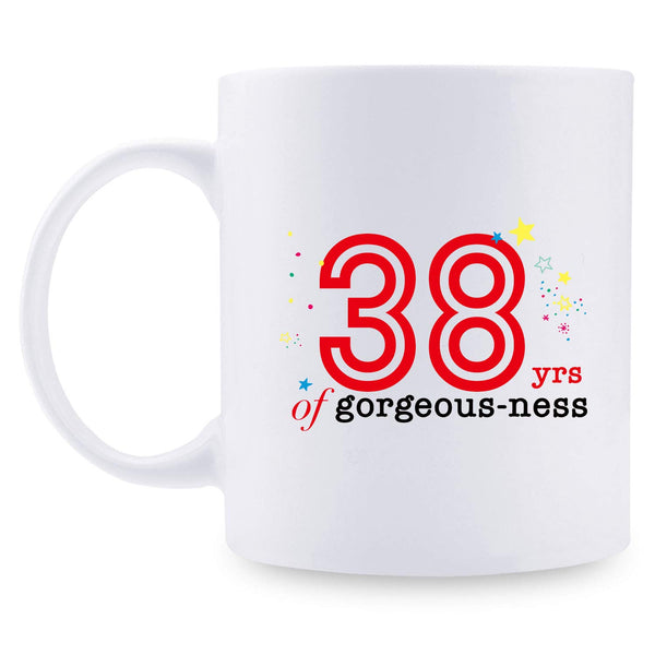 38th Birthday Gifts for Women - 1981 Birthday Gifts for Women, 38 Years Old Birthday Gifts Coffee Mug for Mom, Wife, Friend, Sister, Her, Colleague, Coworker - 11oz