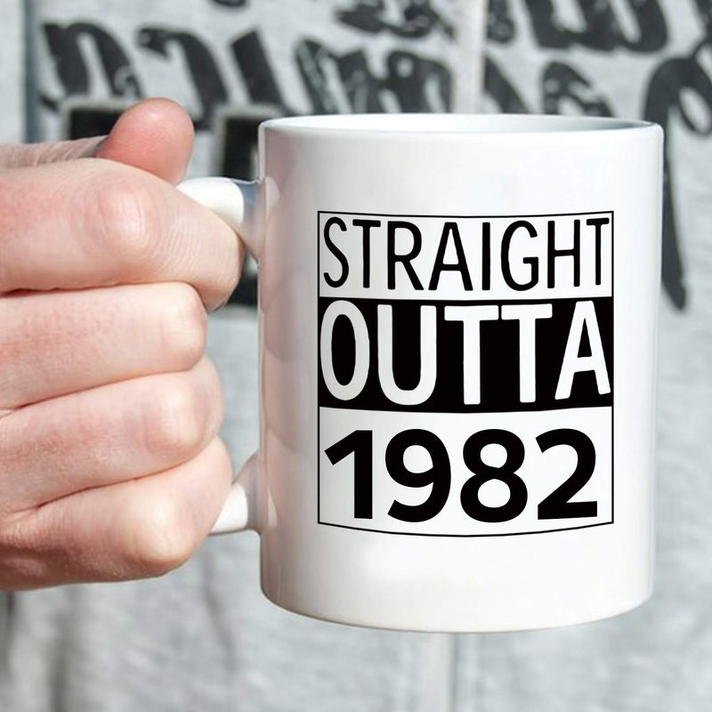 37th Birthday Gifts for Men - 1982 Birthday Gifts for Men, 37 Years Old Birthday Gifts Coffee Mug for Dad, Husband, Friend, Brother, Him, Colleague, Coworker - 11oz