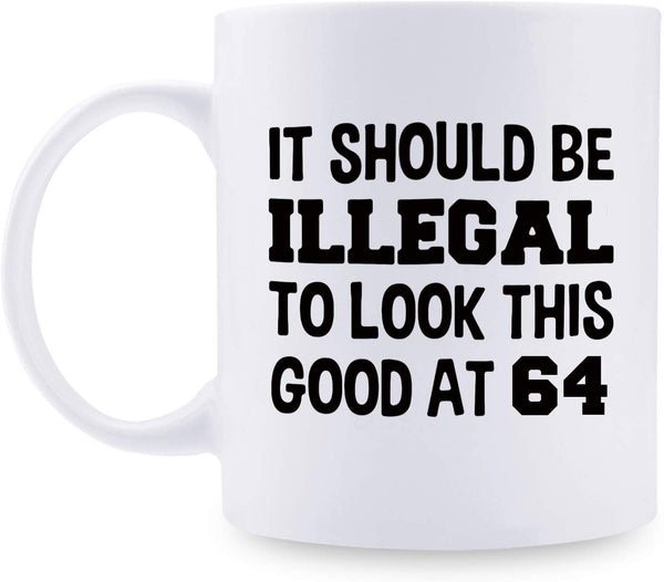 64th Birthday Gifts for Men - 1955 Birthday Gifts for Men, 64 Years Old Birthday Gifts Coffee Mug for Dad, Husband, Friend, Brother, Him, Colleague, Coworker - 11oz