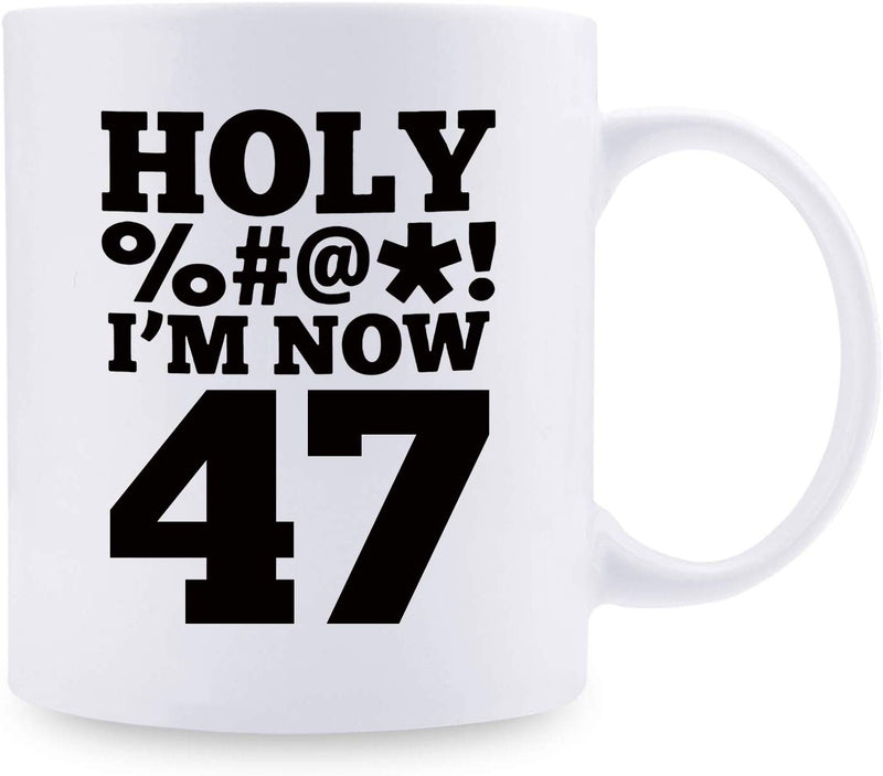 47th Birthday Gifts for Women - 1972 Birthday Gifts for Women, 47 Years Old Birthday Gifts Coffee Mug for Mom, Wife, Friend, Sister, Her, Colleague, Coworker, HOLY MUG- 11oz