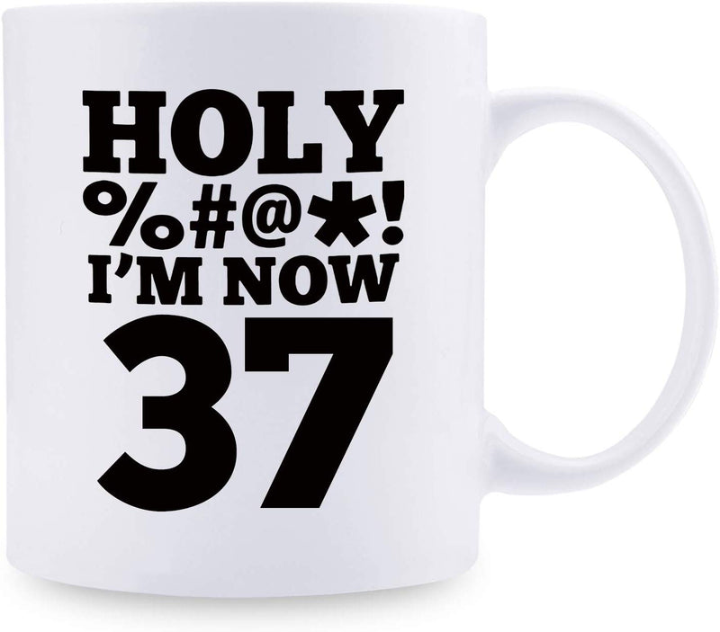 37th Birthday Gifts for Men - 1982 Birthday Gifts for Men, 37 Years Old Birthday Gifts Coffee Mug for Dad, Husband, Friend, Brother, Him, Colleague, Coworker, HOLY MUG - 11oz