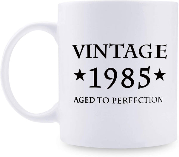 34th Birthday Gifts for Women - 1985 Birthday Gifts for Women, 34 Years Old Birthday Gifts Coffee Mug for Mom, Wife, Friend, Sister, Her, Colleague, Coworker - 11oz