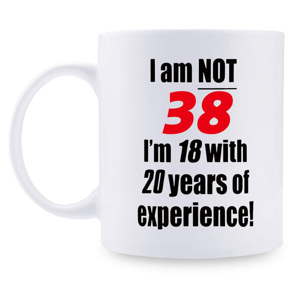 38th Birthday Gifts for Men - 1981 Birthday Gifts for Men, 38 Years Old Birthday Gifts Coffee Mug for Dad, Husband, Friend, Brother, Him, Colleague, Coworker - 11oz