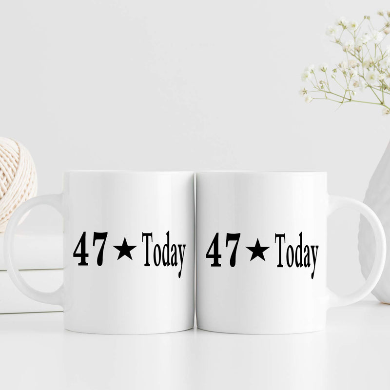 47th Birthday Gifts for Men - 1972 Birthday Gifts for Men, 47 Years Old Birthday Gifts Coffee Mug for Dad, Husband, Friend, Brother, Him, Colleague, Coworker - 11oz