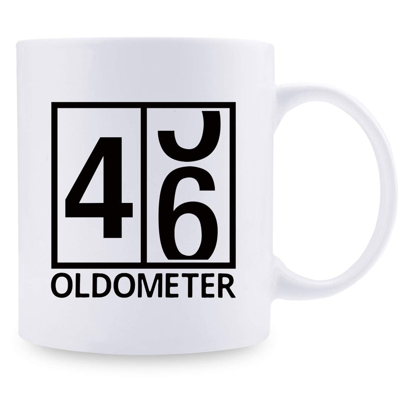 46th Birthday Gifts for Men - 1973 Birthday Gifts for Men, 46 Years Old Birthday Gifts Coffee Mug for Dad, Husband, Friend, Brother, Him, Colleague, Coworker, Oldometer Mug - 11oz