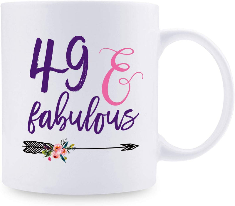 49th Birthday Gifts for Women - 1970 Birthday Gifts for Women, 49 Years Old Birthday Gifts Coffee Mug for Mom, Wife, Friend, Sister, Her, Colleague, Coworker - 11oz