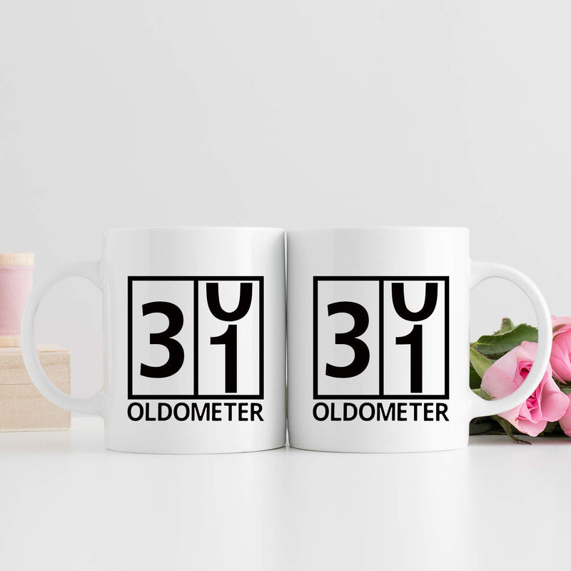 31st Birthday Gifts for Women - 1988 Birthday Gifts for Women, 31 Years Old Birthday Gifts Coffee Mug for Mom, Wife, Friend, Sister, Her, Colleague, Coworker, Oldometer Mug- 11oz