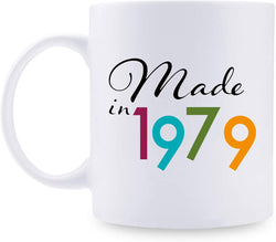 40th Birthday Gifts for Women - 1979 Birthday Gifts for Women, 40 Years Old Birthday Gifts Coffee Mug for Mom, Wife, Friend, Sister, Her, Colleague, Coworker - 11oz