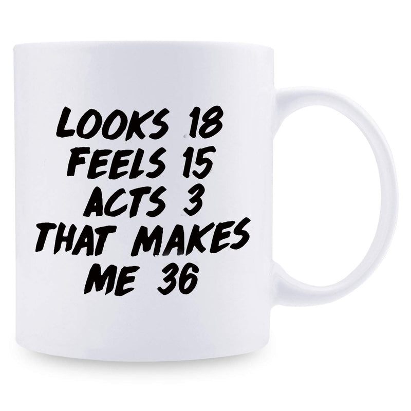 36th Birthday Gifts for Women - 1983 Birthday Gifts for Women, 36 Years Old Birthday Gifts Coffee Mug for Mom, Wife, Friend, Sister, Her, Colleague, Coworker - 11oz