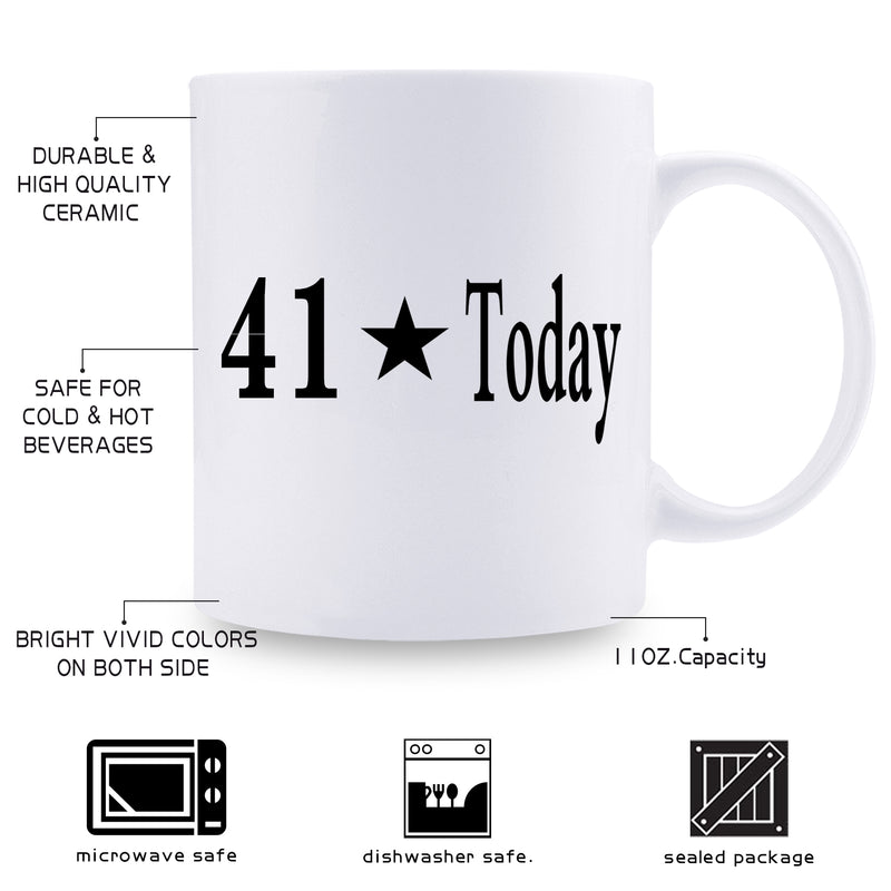 41st Birthday Gifts for Women - 1978 Birthday Gifts for Women, 41 Years Old Birthday Gifts Coffee Mug for Mom, Wife, Friend, Sister, Her, Colleague, Coworker - 11oz