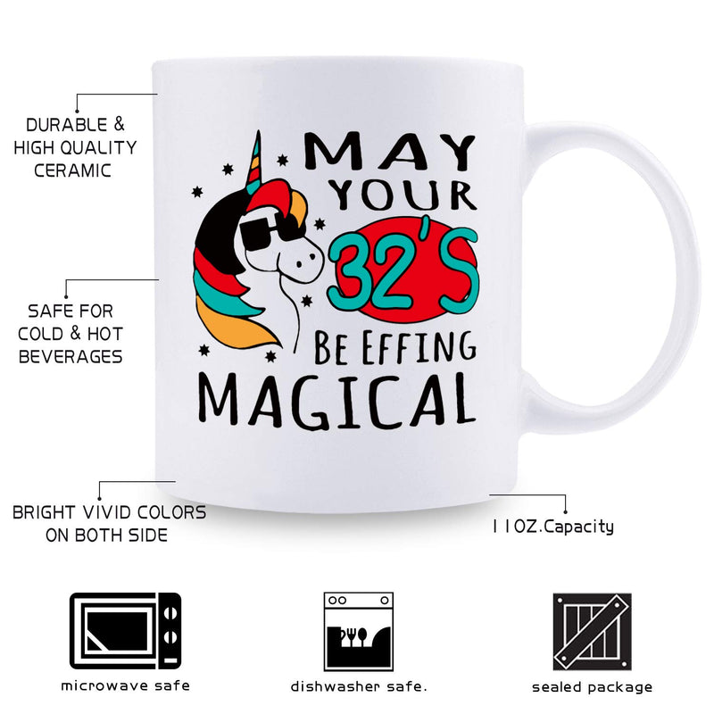 32nd Birthday Gifts for Men - 1987 Birthday Gifts for Men, 32 Years Old Birthday Gifts Coffee Mug for Dad, Husband, Friend, Brother, Him, Colleague, Coworker - 11oz