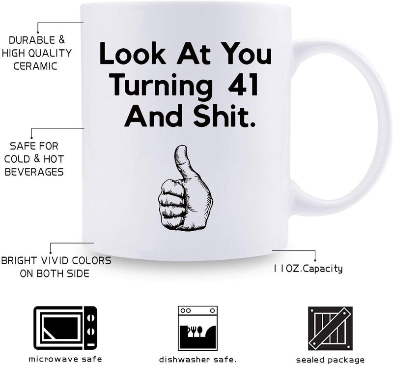 41st Birthday Gifts for Men - 1978 Birthday Gifts for Men, 41 Years Old Birthday Gifts Coffee Mug for Dad, Husband, Friend, Brother, Him, Colleague, Coworker - 11oz