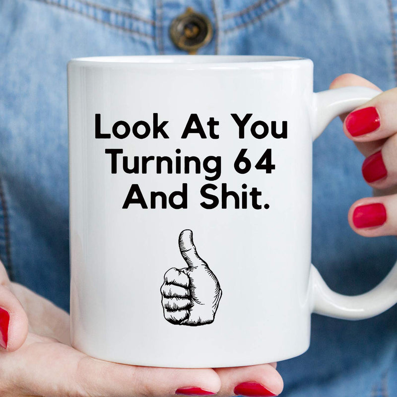 64th Birthday Gifts for Women - 1955 Birthday Gifts for Women, 64 Years Old Birthday Gifts Coffee Mug for Mom, Wife, Friend, Sister, Her, Colleague, Coworker - 11oz