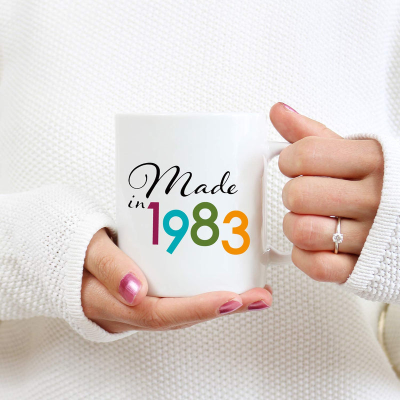 36th Birthday Gifts for Women - 1983 Birthday Gifts for Women, 36 Years Old Birthday Gifts Coffee Mug for Mom, Wife, Friend, Sister, Her, Colleague, Coworker - 11oz